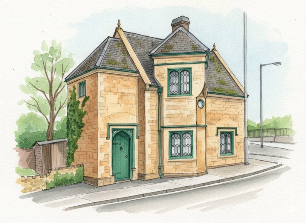 Things to draw - Yeovil Bridge Toll House - Watercolor