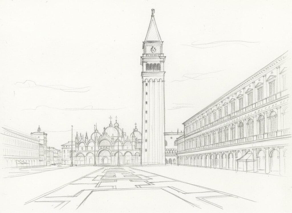St. Mark’s Square Sketch