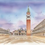 Draw St. Mark’s Square: Reference Photo, Sketch & Watercolor